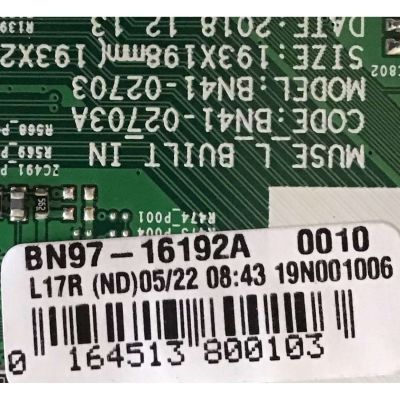 KIT DE TARJETAS PARA TV SAMSUNG / MAIN BN94-14751A / BN97-16192A / BN9414751A / FUENTE BN4400932N / BN44-00932N / L55E7_RSM / PANEL CY-NN050HGAV1H / MODELO UN50RU7100 / UN50RU7100FXZA AA02 - Imagen 3